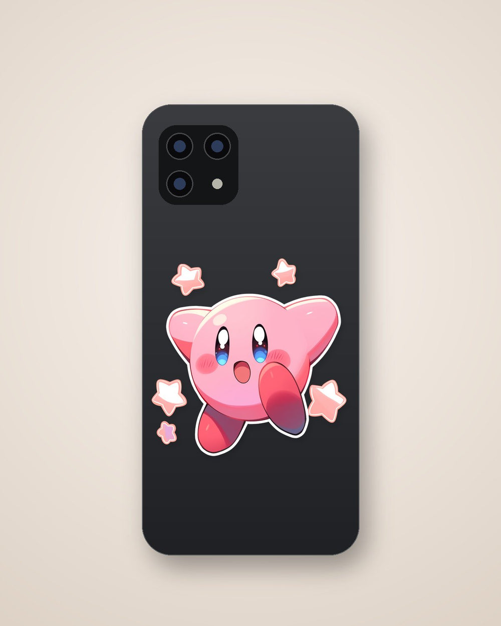 Kirby and Stars Sticker