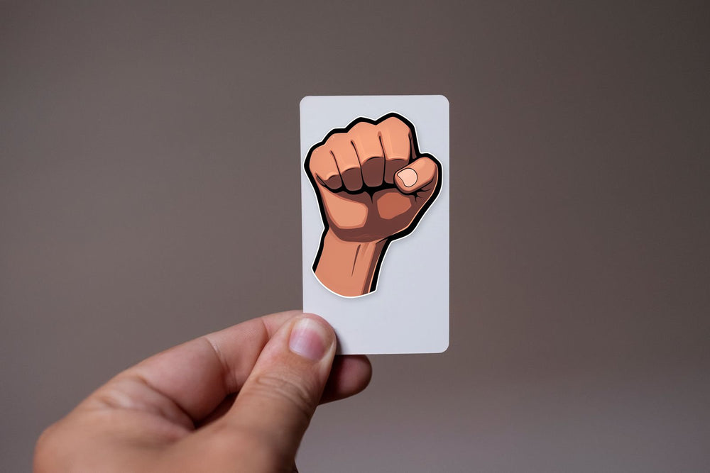 Fist Cartoon Sticker