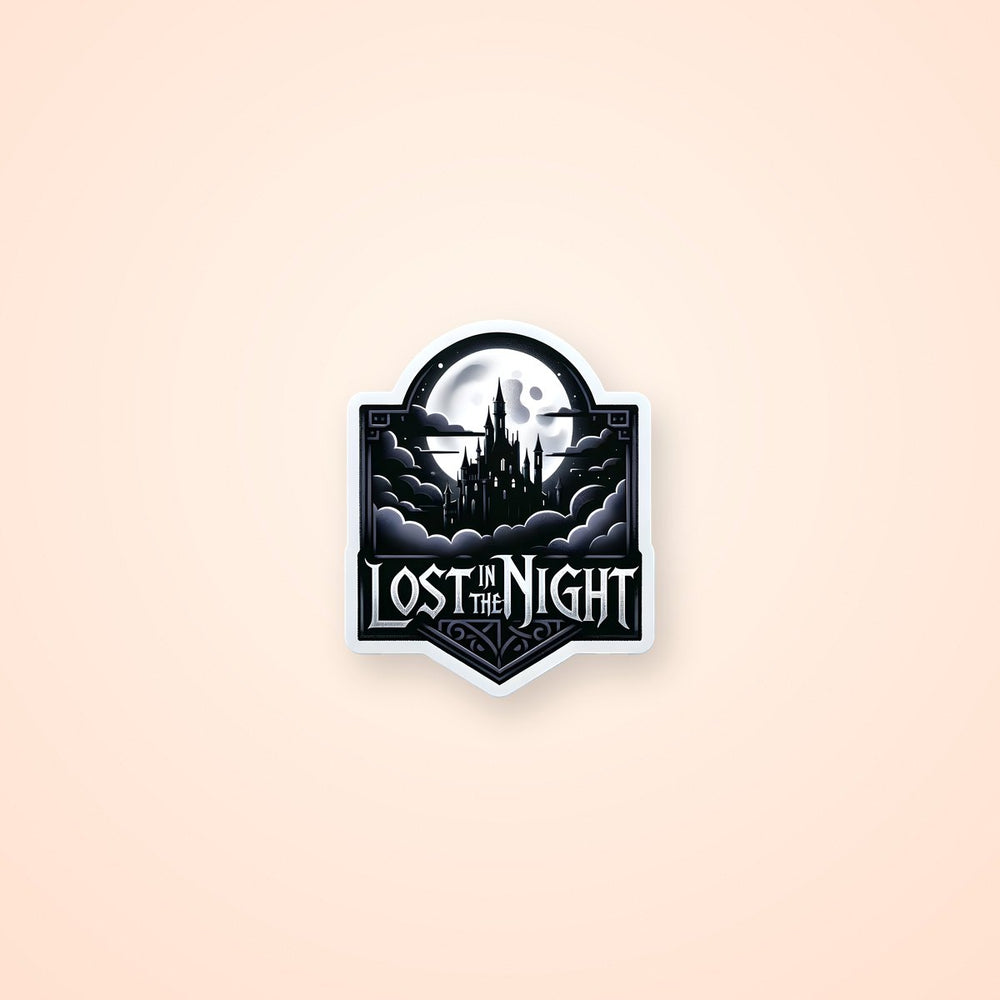 Lost in the Night Gothic Logo Sticker
