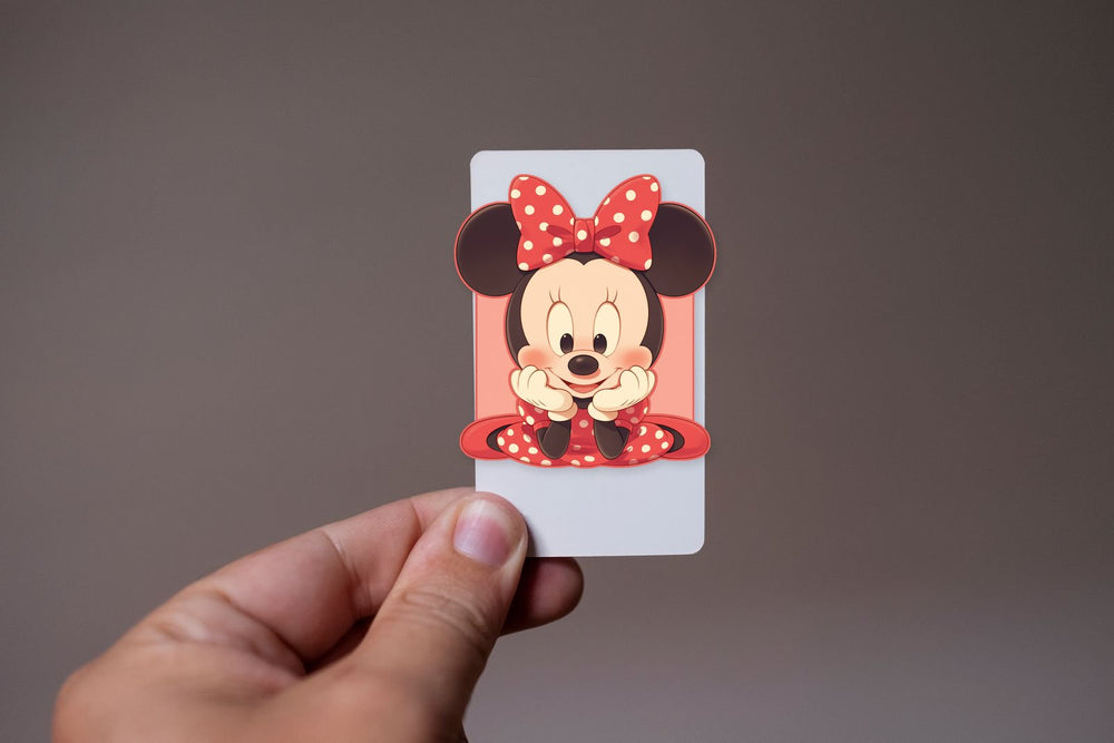 Minnie Mouse Shy with Bow Sticker