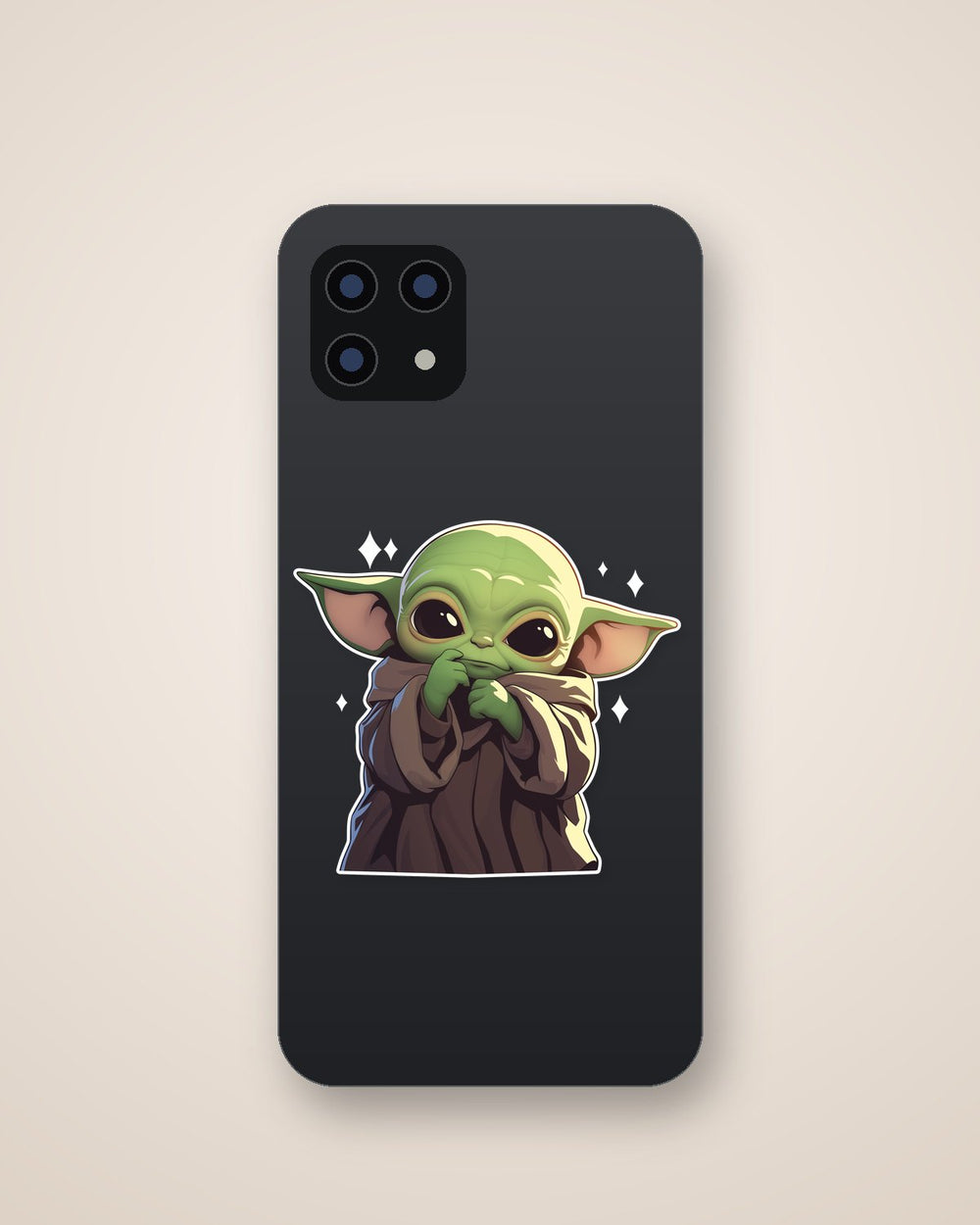 Baby Yoda Cute Galaxy Sticker