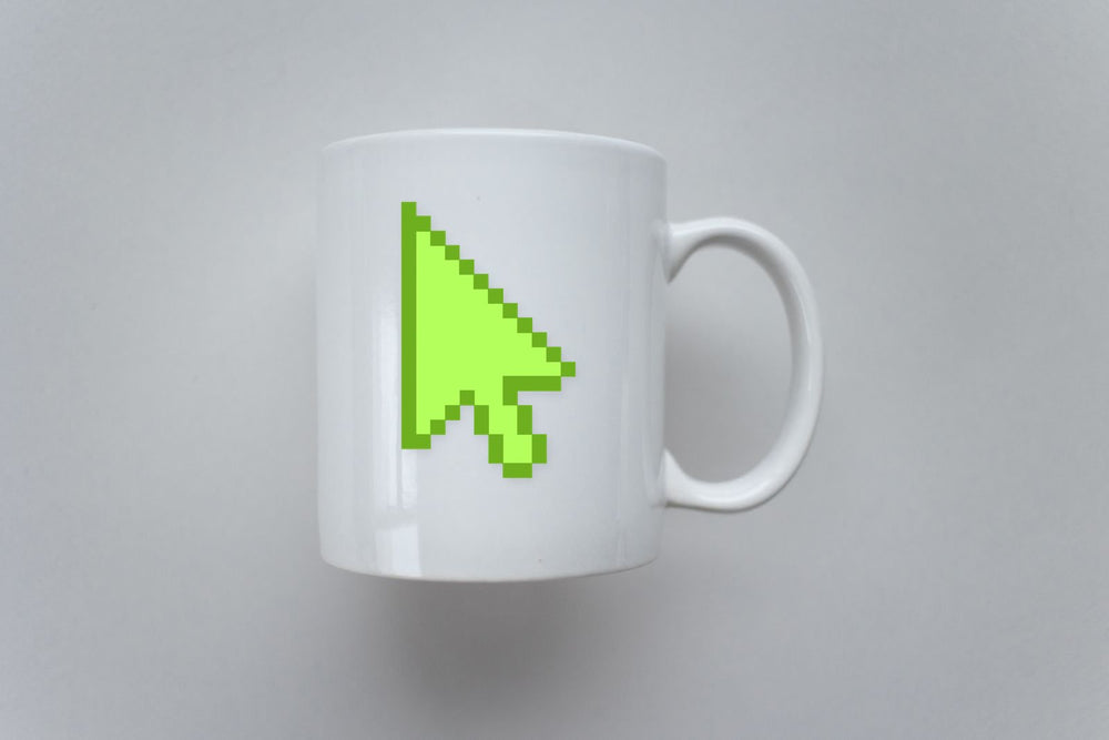Green Pixel Cursor Sticker