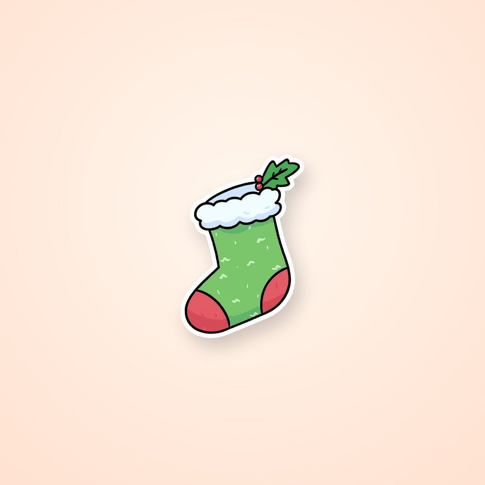 Cute Christmas Socks Sticker