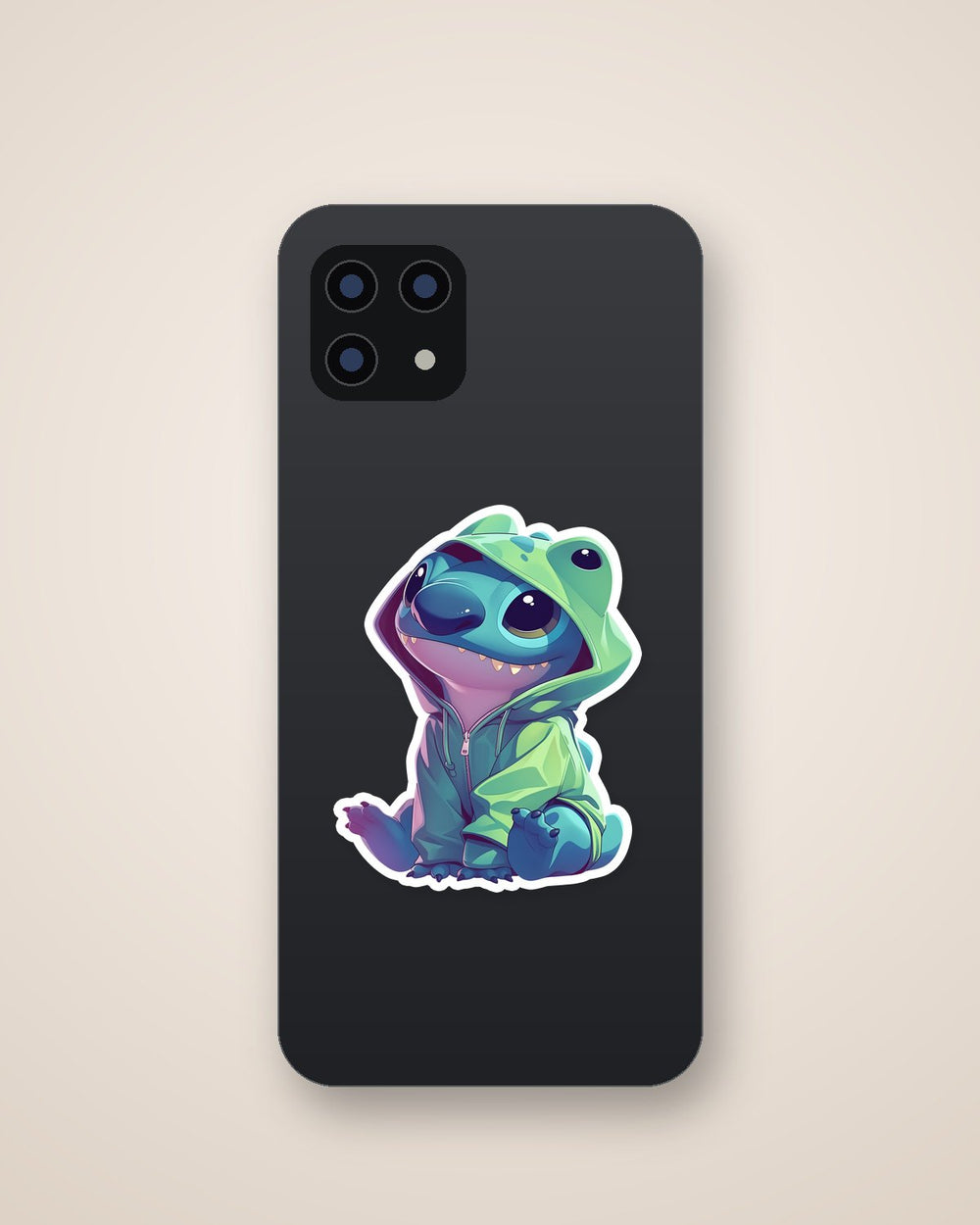 Stitch Frog Hoodie Cute Disney Sticker