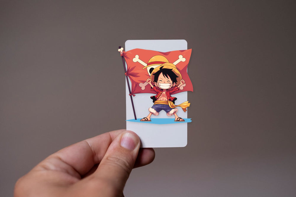 One Piece Chibi Luffy Pirate Flag Sticker