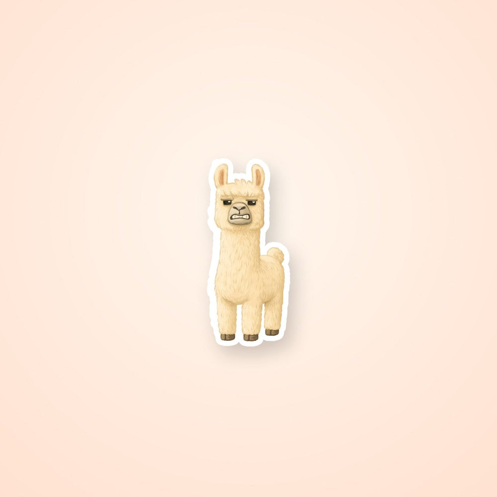 Angry Llama Minecraft Movie Sticker