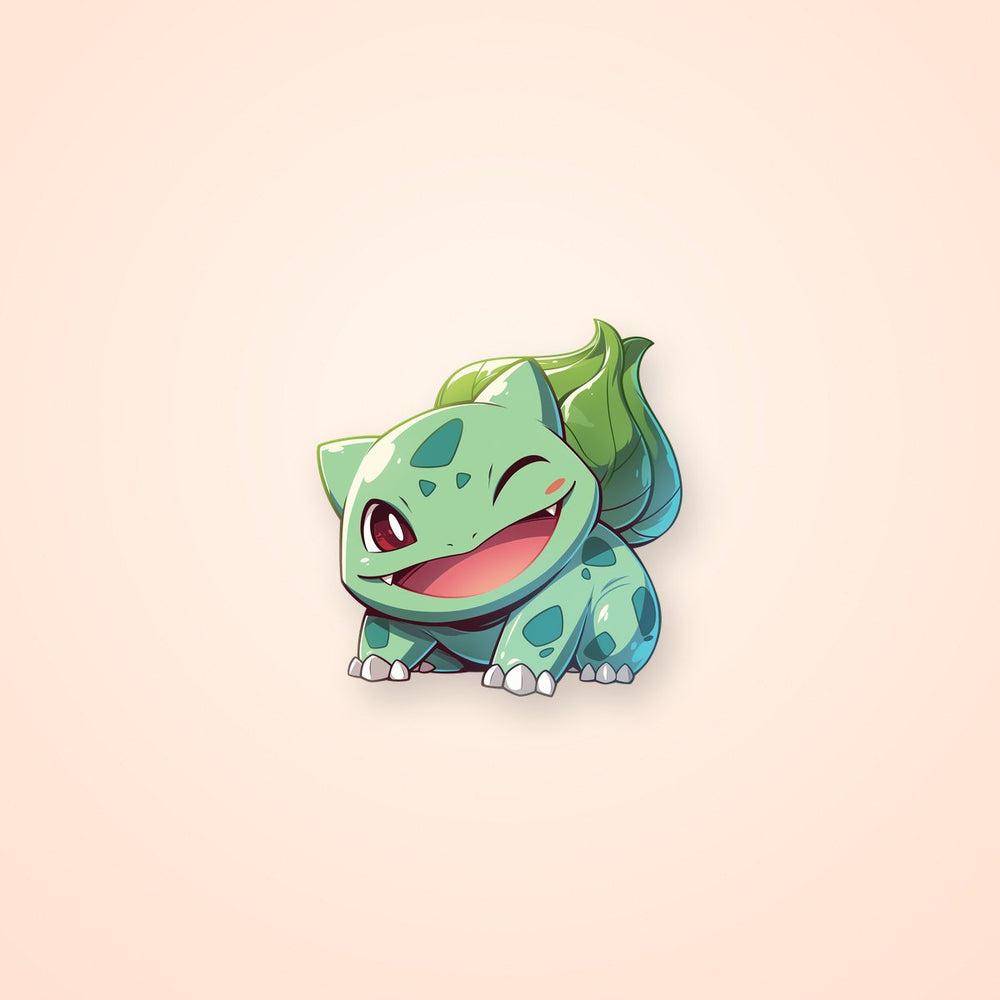Bulbasaur Winking Cute Sticker