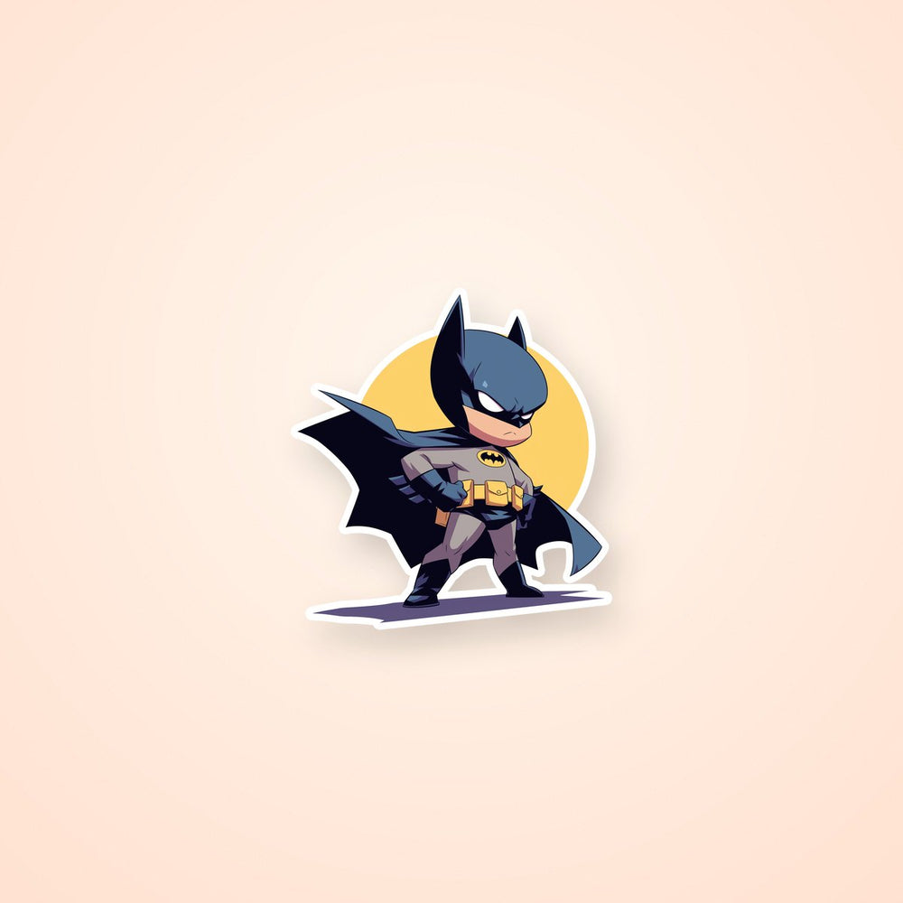 Chibi Batman Superhero Sticker