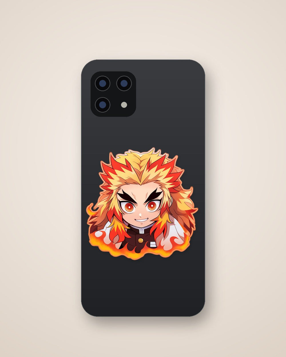 Demon Slayer Chibi Rengoku Orange Stroke Sticker