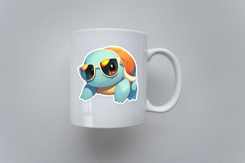 Pokemon Squirtle Cool Sunglasses Sticker
