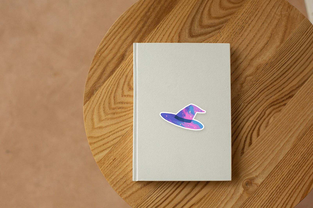 Galaxy Witch Hat Aesthetic Sticker