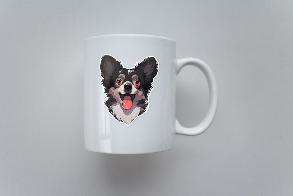Funny Dog with Red Eyes Sticker