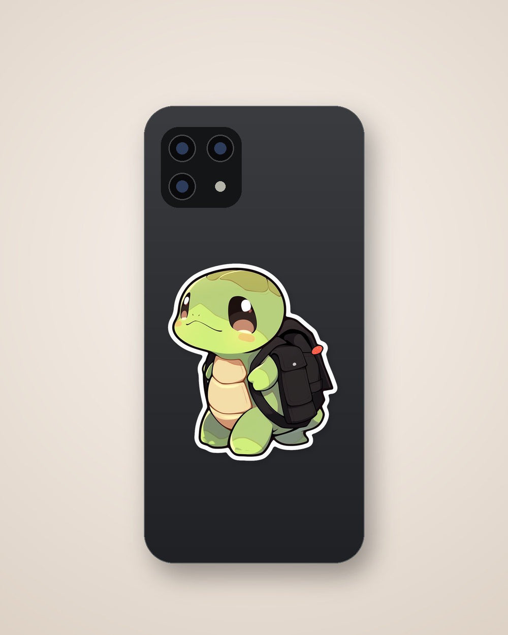 Cute Turtle with Backpack Sticker