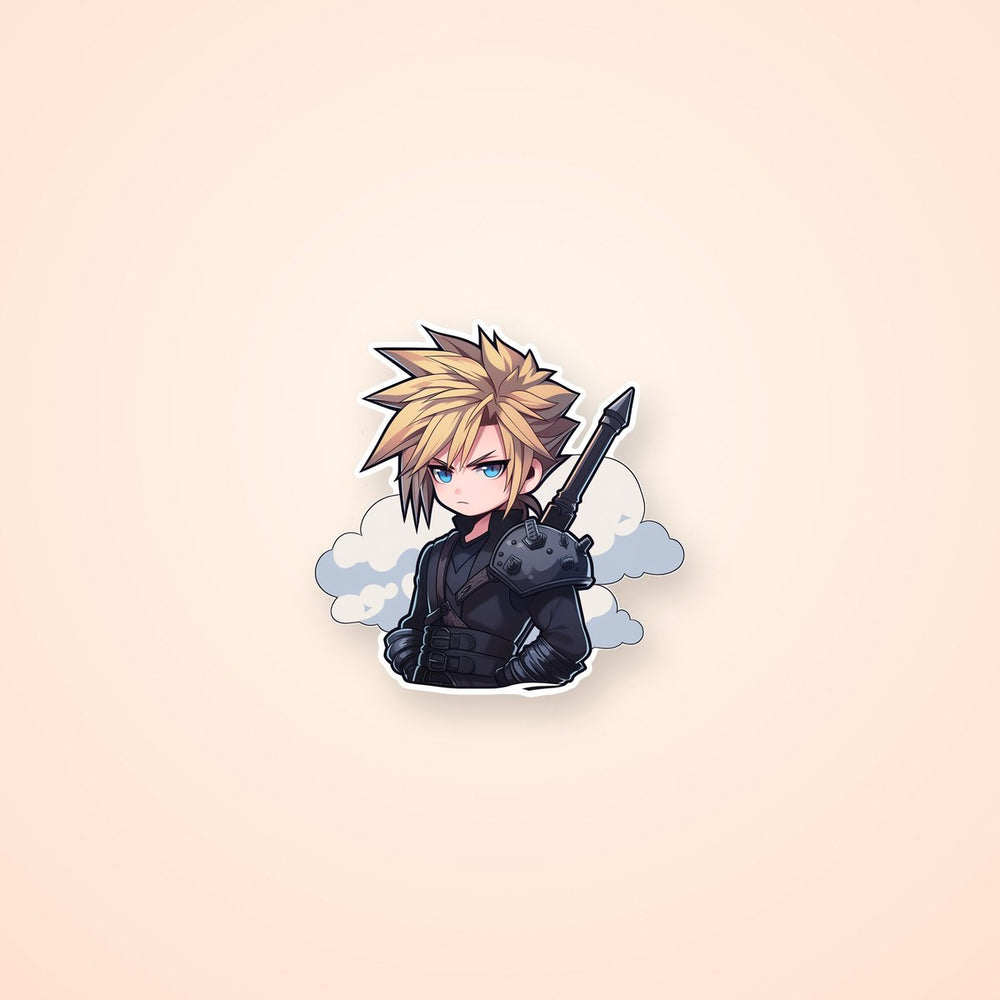 Final Fantasy Cloud and Clouds Sticker