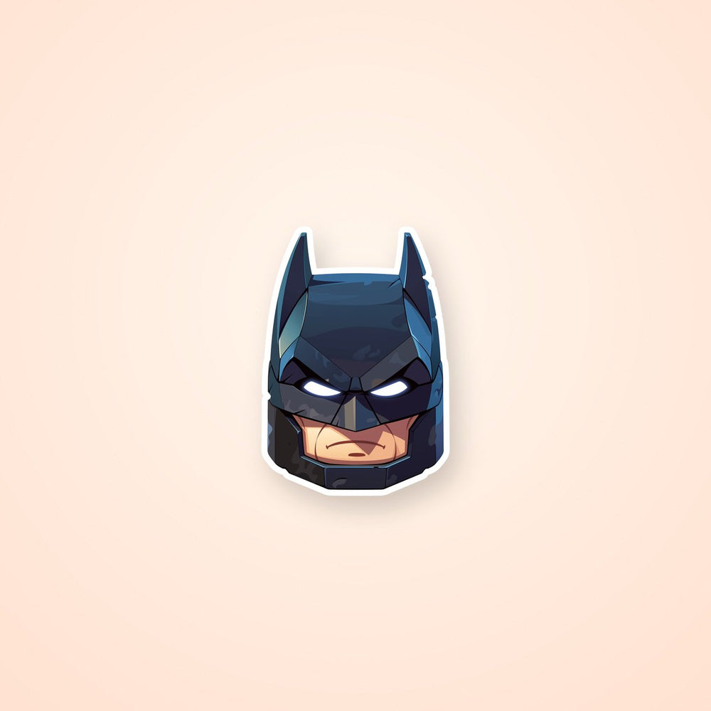 Lego Batman Head Glowing Eyes Sticker