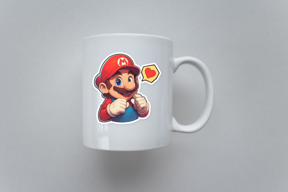 Super Mario Heart Sticker