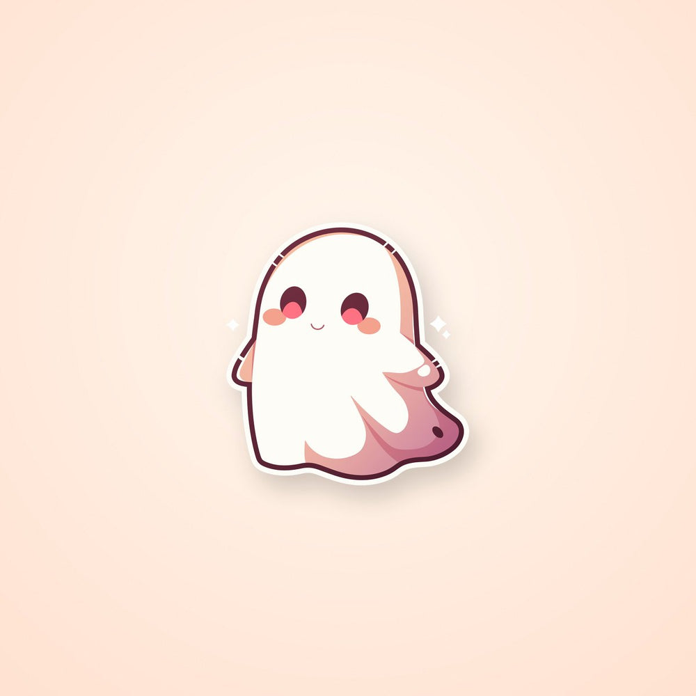Cute Ghost Smiley Sticker