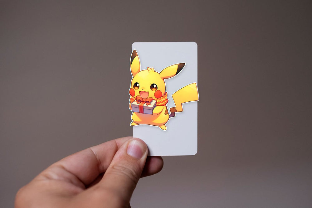 Pokemon Pikachu with Christmas Gift Sticker