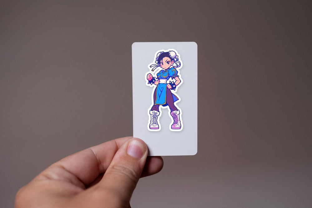 Chun-Li Fighting Pose Sticker