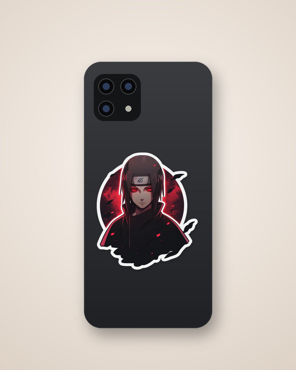Naruto Itachi Uchiha Red Moon Sticker