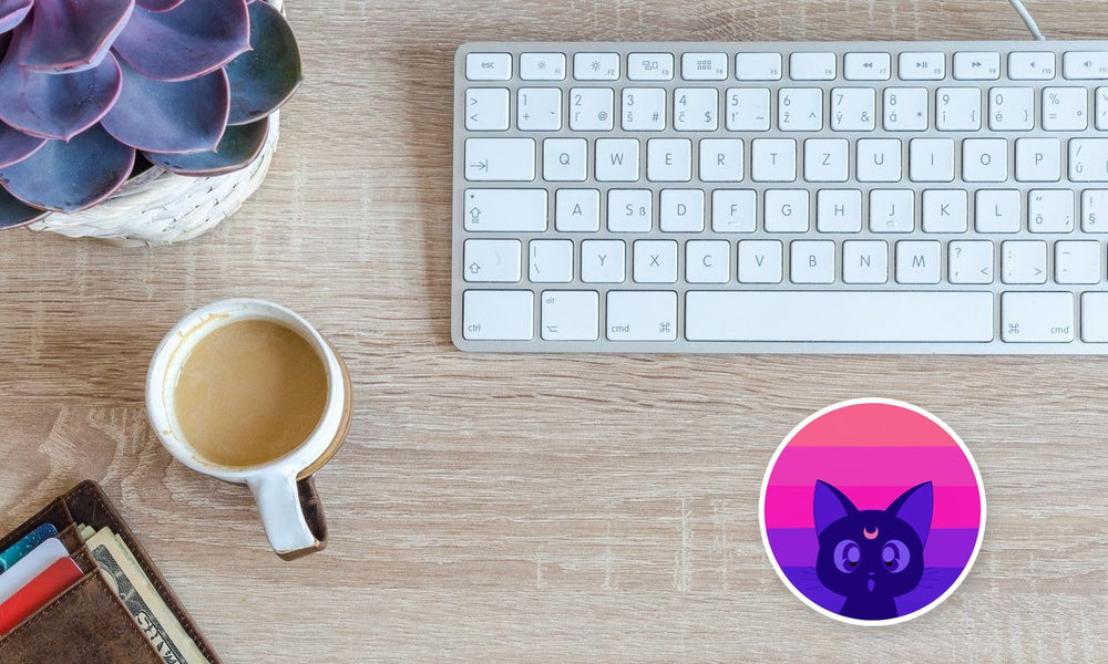 Luna Magical Cat Anime Sticker