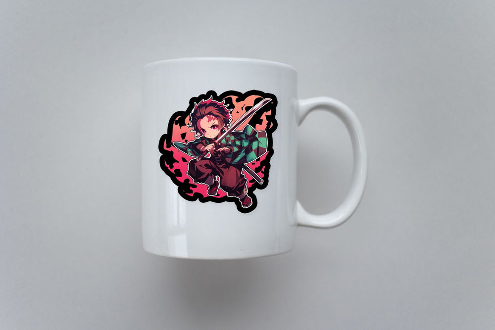 Tanjiro Flame Demon Slayer Sticker