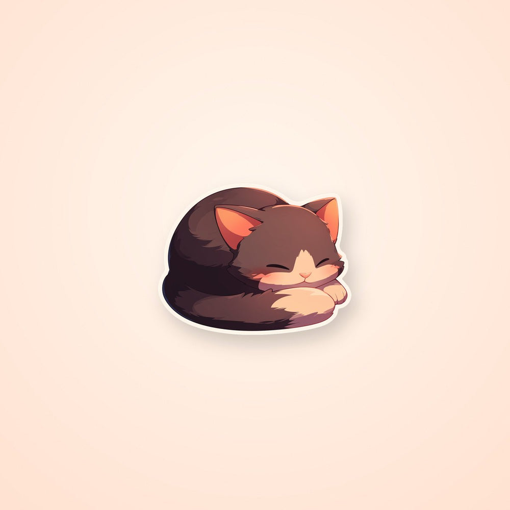 Purrfect Dreams Cat Sticker