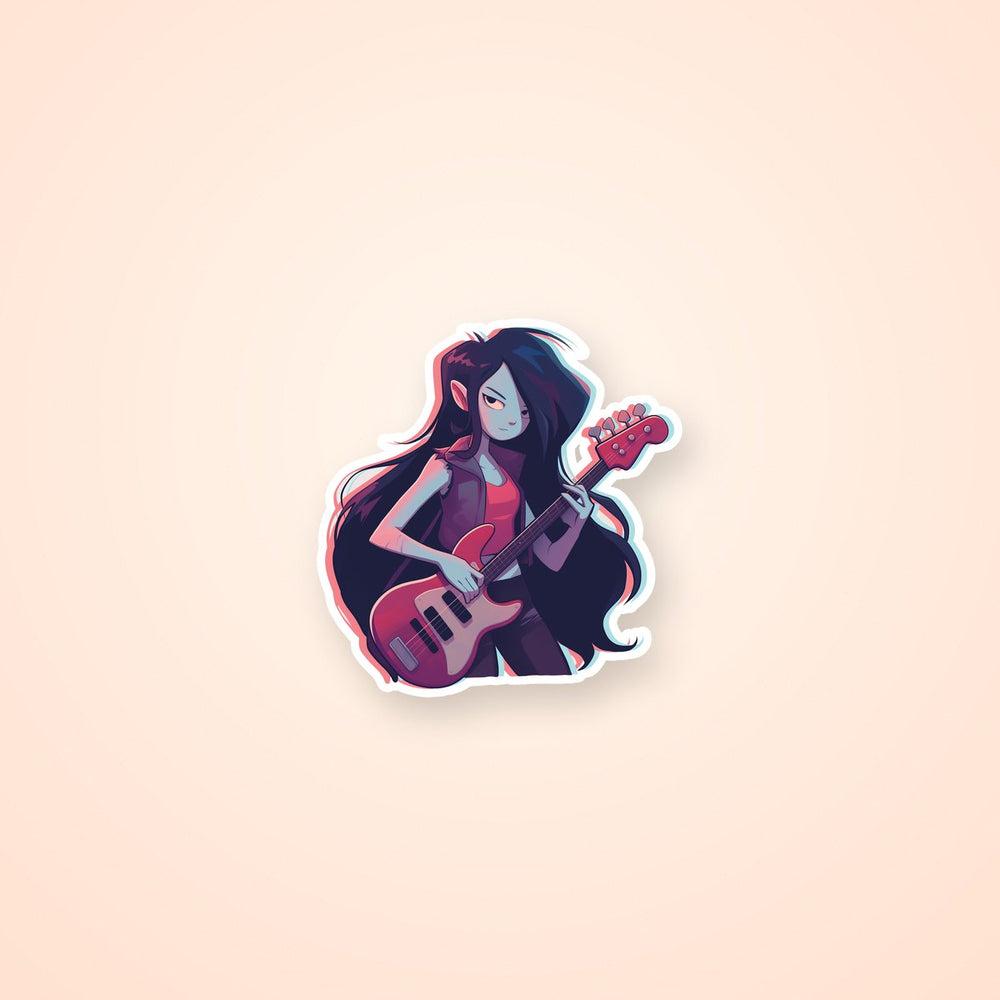 Marceline Adventure Time Guitar Sticker