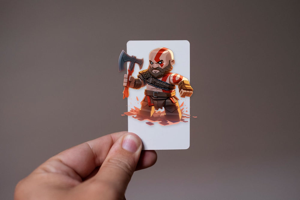 Lego Kratos God of War Sticker