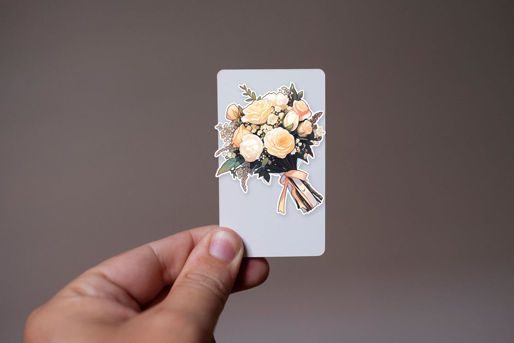 Wedding Bouquet with Roses Sticker