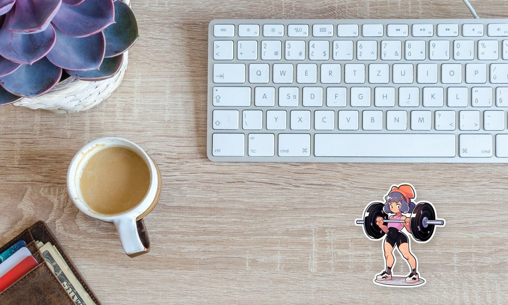 Anime Chic Weight Training Sticker