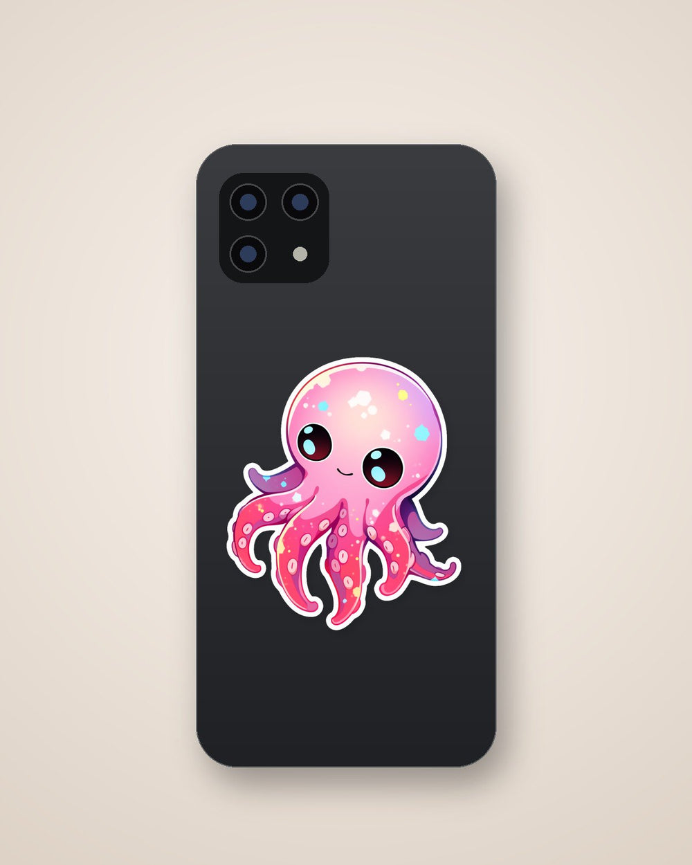 Cute Pink Octopus Sticker