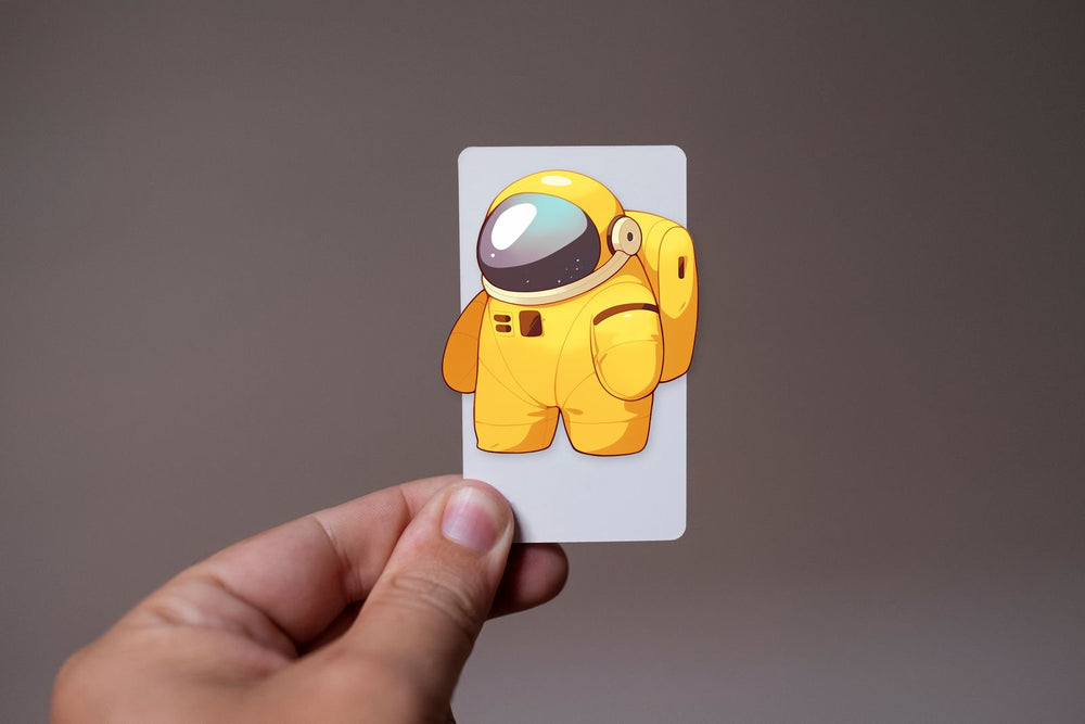Yellow Astronaut Among Us Sticker