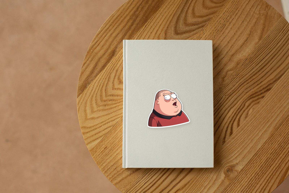 Family Guy-Style Dorky Guy Sticker