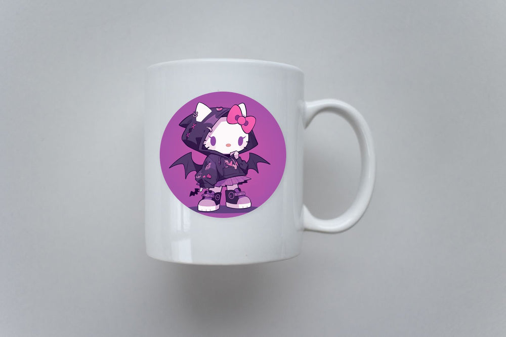 Hello Kitty Gothic Bat Hoodie Sticker