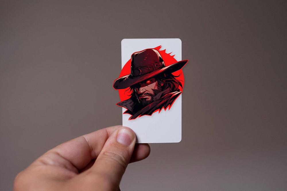Rdr2 Evil Cowboy Red Sticker