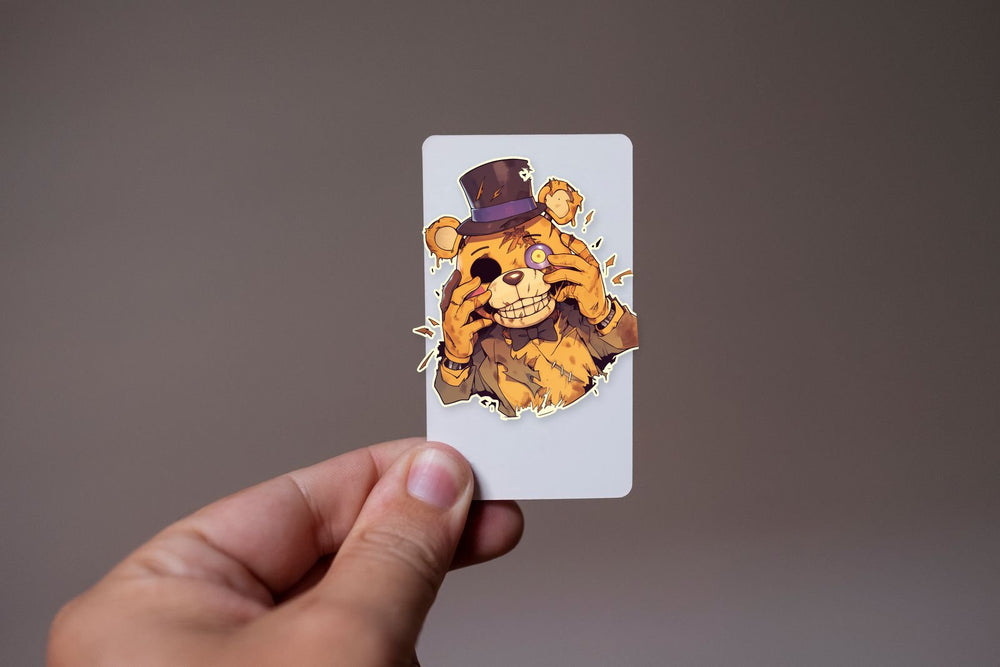 Five Nights at Freddy’S Freddy Fazbear Creepy Reveal Sticker