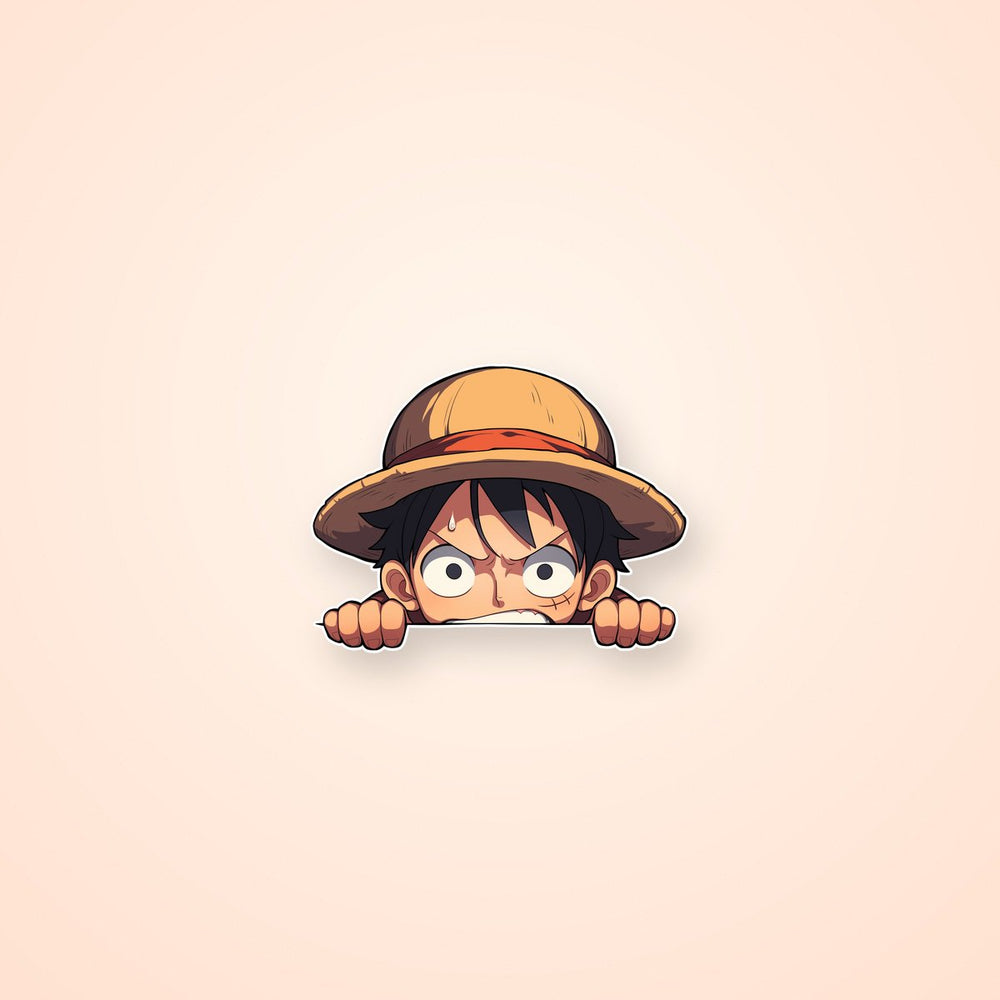 One Piece Luffy Angry Sticker