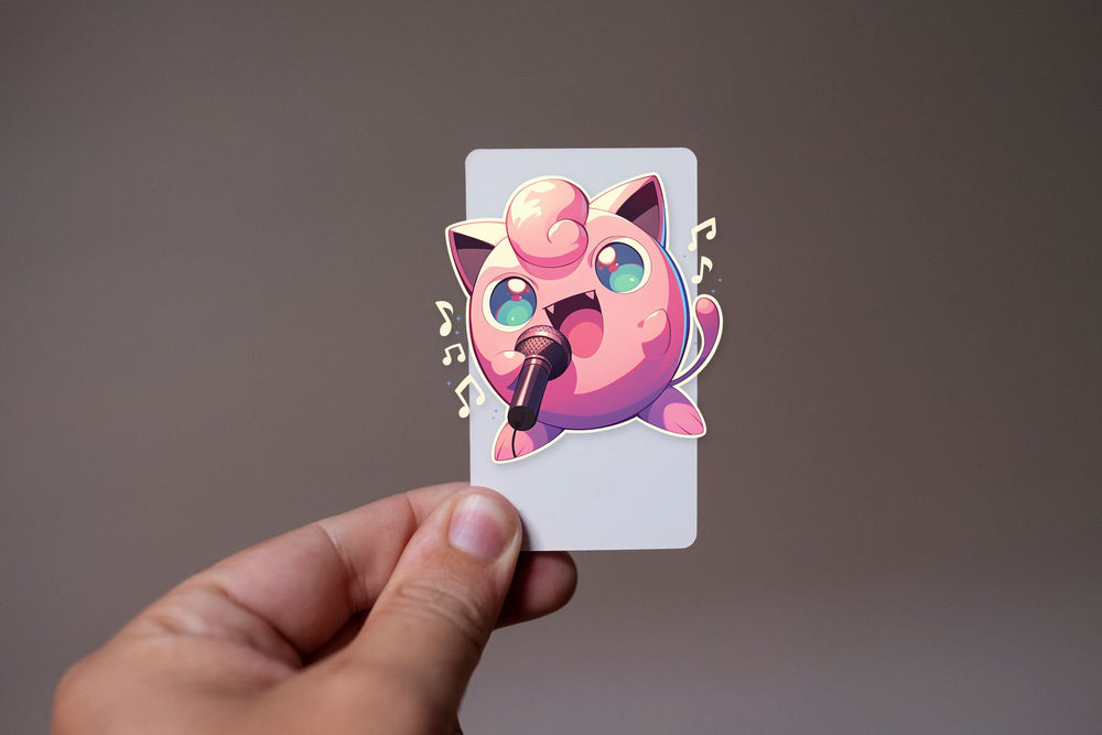 Jigglypuff Singing Pokemon Sticker