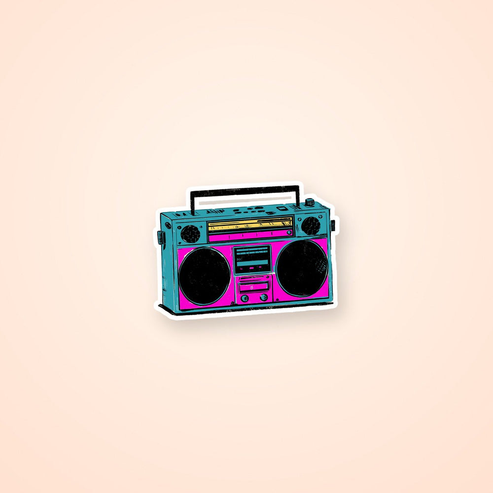 Retro Boombox 80S Sticker