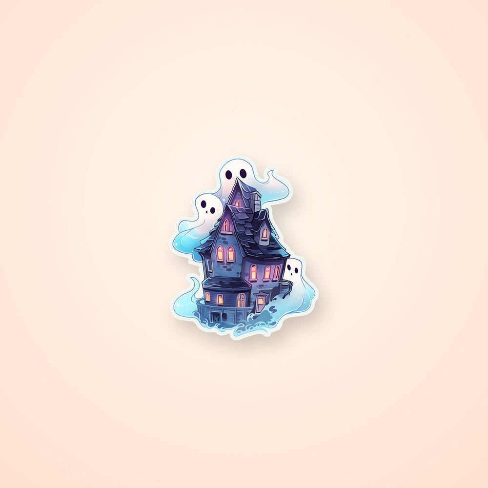 Mystical Haunted House Sticker