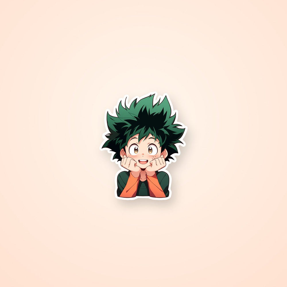 Mha Intrigued Izuku Midoriya Sticker