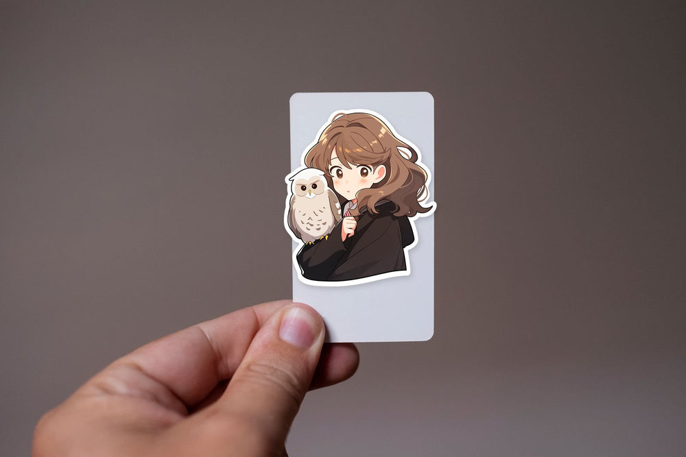 Harry Potter Cute Hermione with Owl Sticker