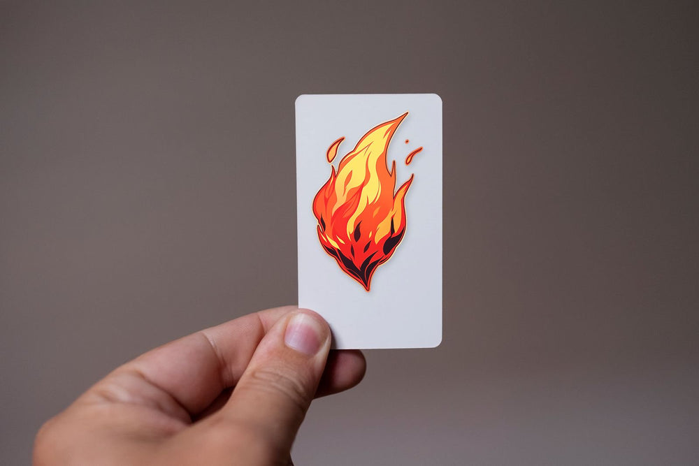 Aesthetic Red Flame Sticker