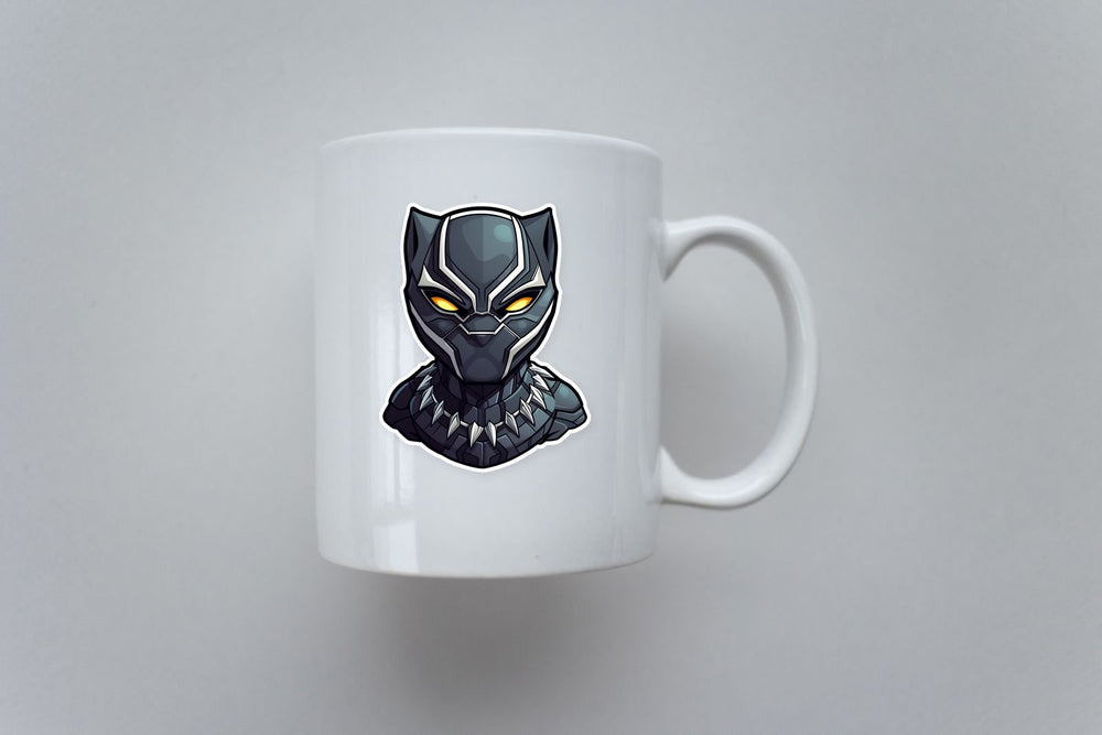 Marvel Chibi Black Panther Head Sticker