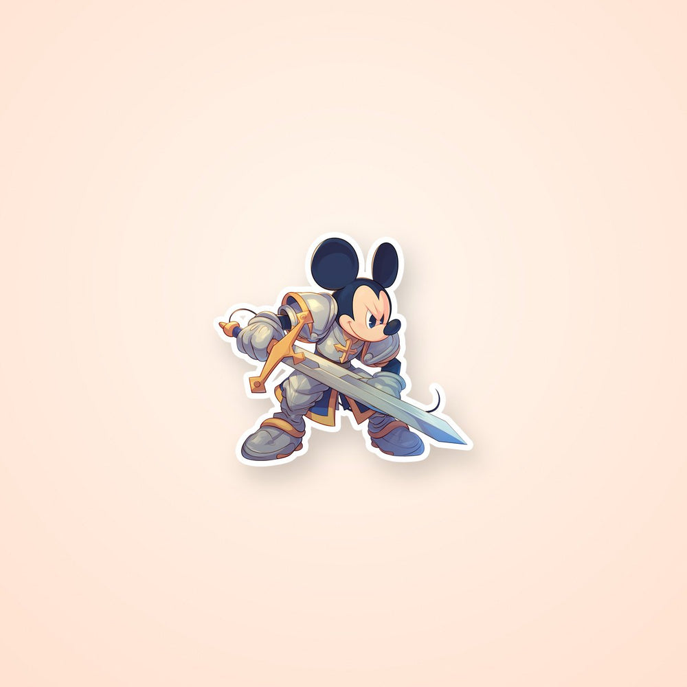 Mickey Mouse Knight Armor Sticker