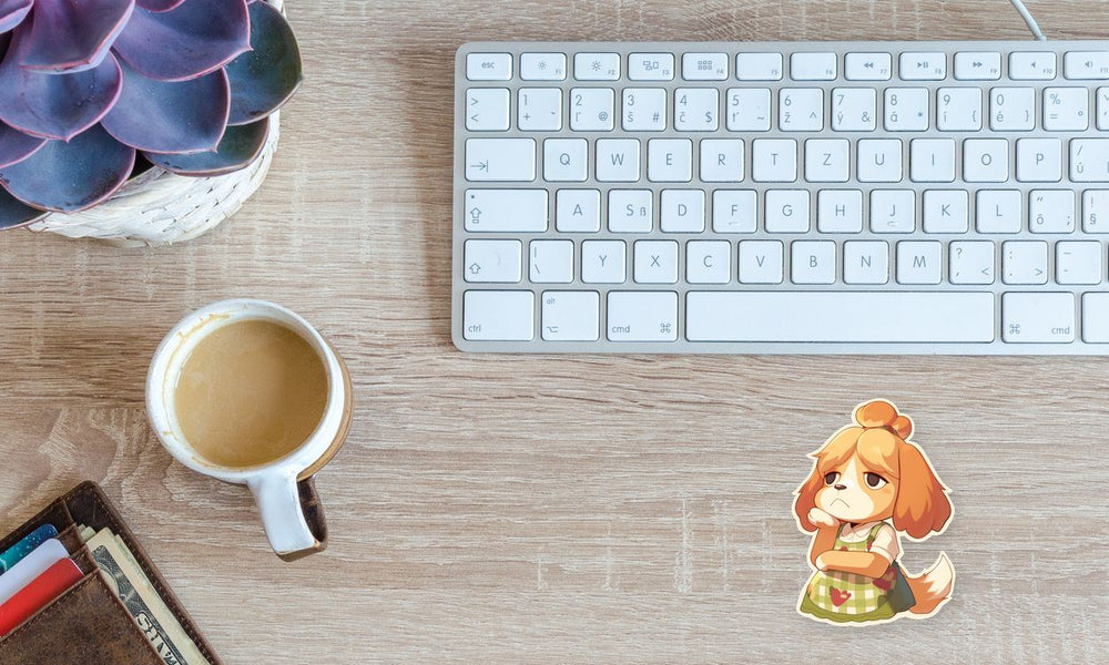Sad Isabelle Animal Crossing Sticker