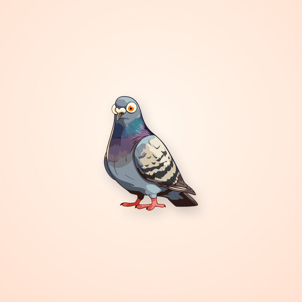 Funny Pigeon Look Sticker