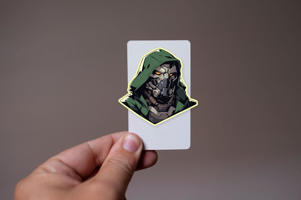 Marvel Doctor Doom Cartoon Sticker
