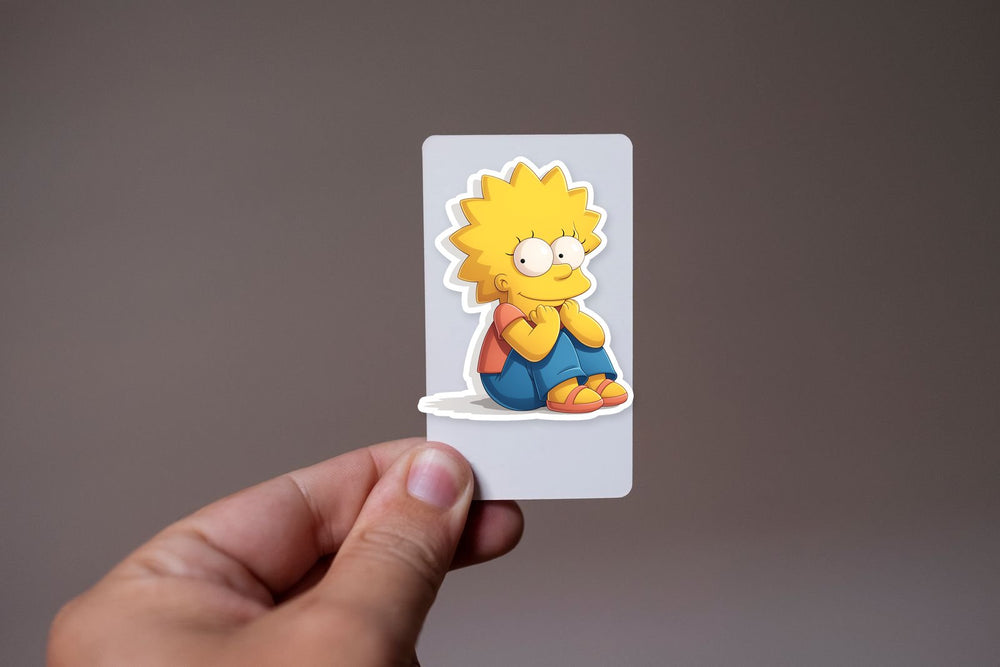 Lisa Simpson Cute Sitting Sticker